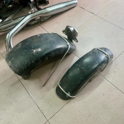 DÈ SẮT GÒ TRƯỚC SAU THÁO XE STEED ĐỘ BOBBER 