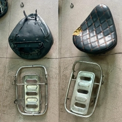 YÊN BOBBER CÓ LÒ XO VÀ BAGA SAU THÁO XE ĐỘ