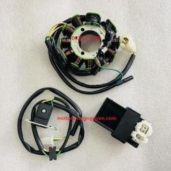 BỘ LỬA-CUỘN ĐIỆN-KÍCH VÀ IC HONDA REBEL 125-250 VÀ CUSTOM CM125-CD125T