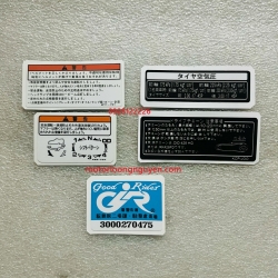 TEM THÔNG SỐ BÌNH XĂNG VÀ CATTE HỘP SÊN HONDA CD125T BENLY