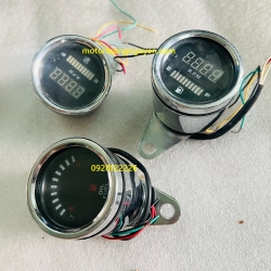 ĐỒNG HỒ LED 61MM BÁO XĂNG VÀ TUA MÁY 