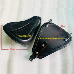 YÊN SOLO BOBBER BẢN TO 30CM CHO HARLEY VÀ XE ĐỘ