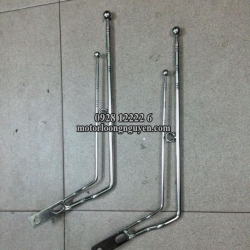 CỘT CỜ INOX GẮN TRƯỚC DÈ XE MÔ TÔ-XE NAM