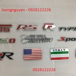 LOGO TEM NHÔM CHỮ CÁC LOẠI (DÁN Ô TÔ VÀ XE MÁY)