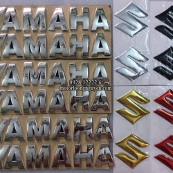 TEM CHỮ NỔI YAMAHA VÀ LOGO S CỦA SUZUKI